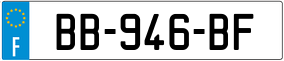 Plaka BB-946-BF.